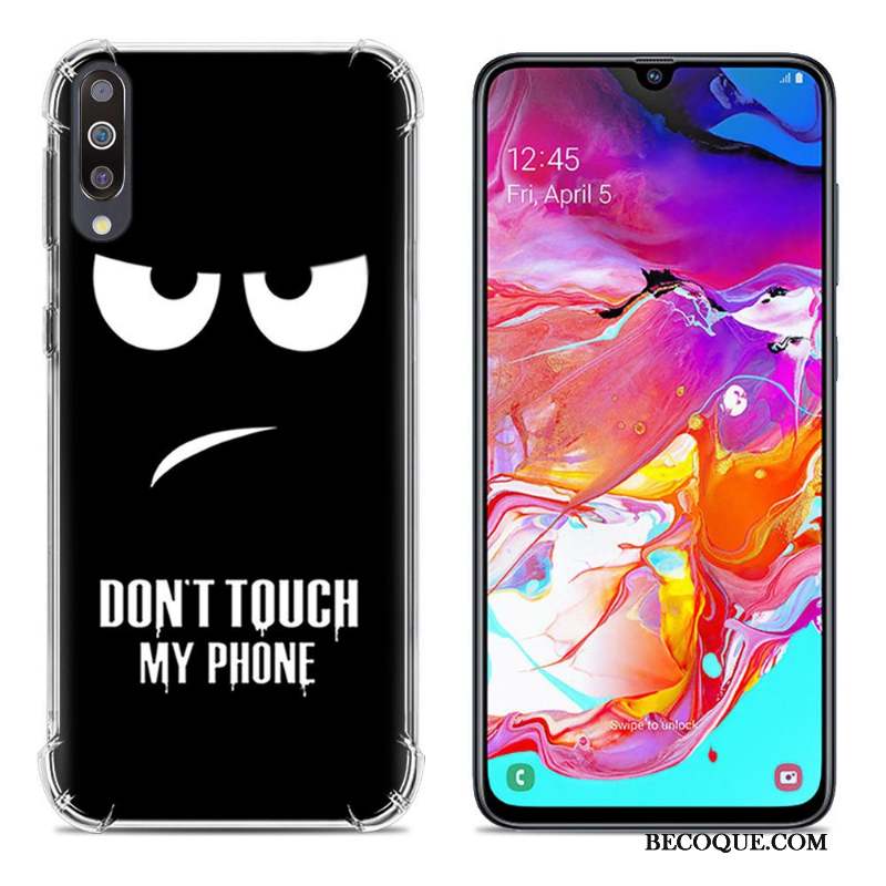 Samsung Galaxy A70 Ballon Fluide Doux Créatif Étui Violet Coque De Téléphone