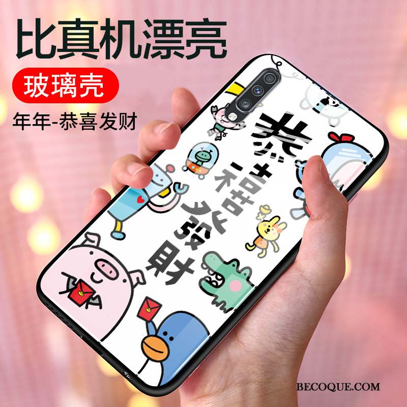 Samsung Galaxy A70 Coque De Téléphone Nouveau Blanc Personnalité Protection Dessin Animé