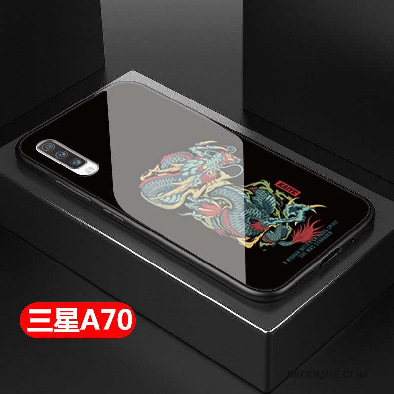Samsung Galaxy A70 Coque De Téléphone Tout Compris Personnalité Silicone Difficile Mode