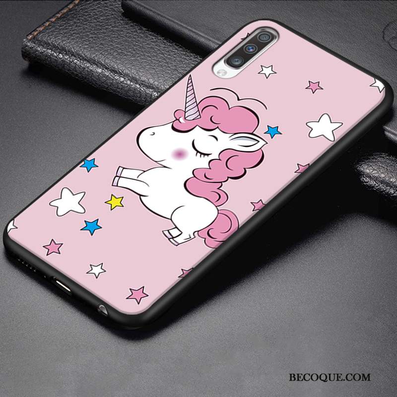 Samsung Galaxy A70 Coque Protection Dessin Animé Tout Compris Simple Jaune Créatif