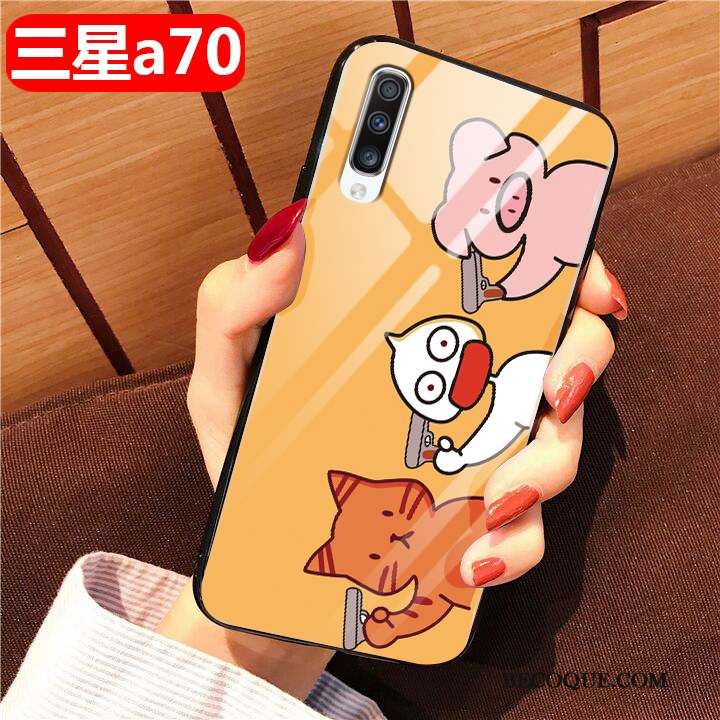 Samsung Galaxy A70 Coque Protection Difficile Tout Compris Fluide Doux Incassable Silicone