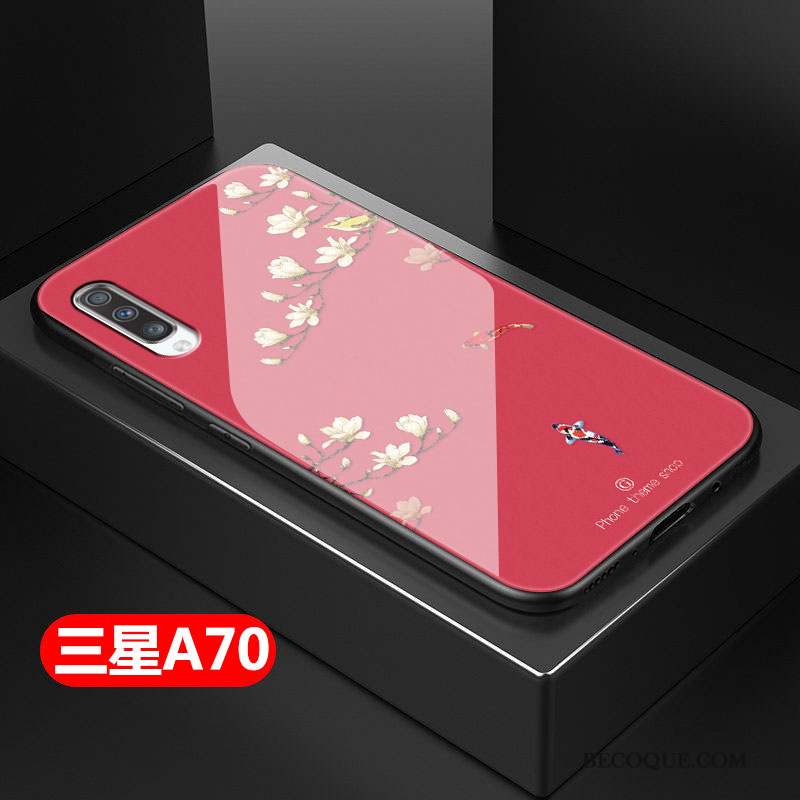 Samsung Galaxy A70 Coque Style Chinois Fluide Doux Art Difficile Tout Compris Petit