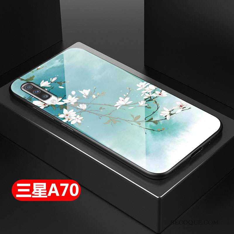 Samsung Galaxy A70 Coque Style Chinois Fluide Doux Art Difficile Tout Compris Petit