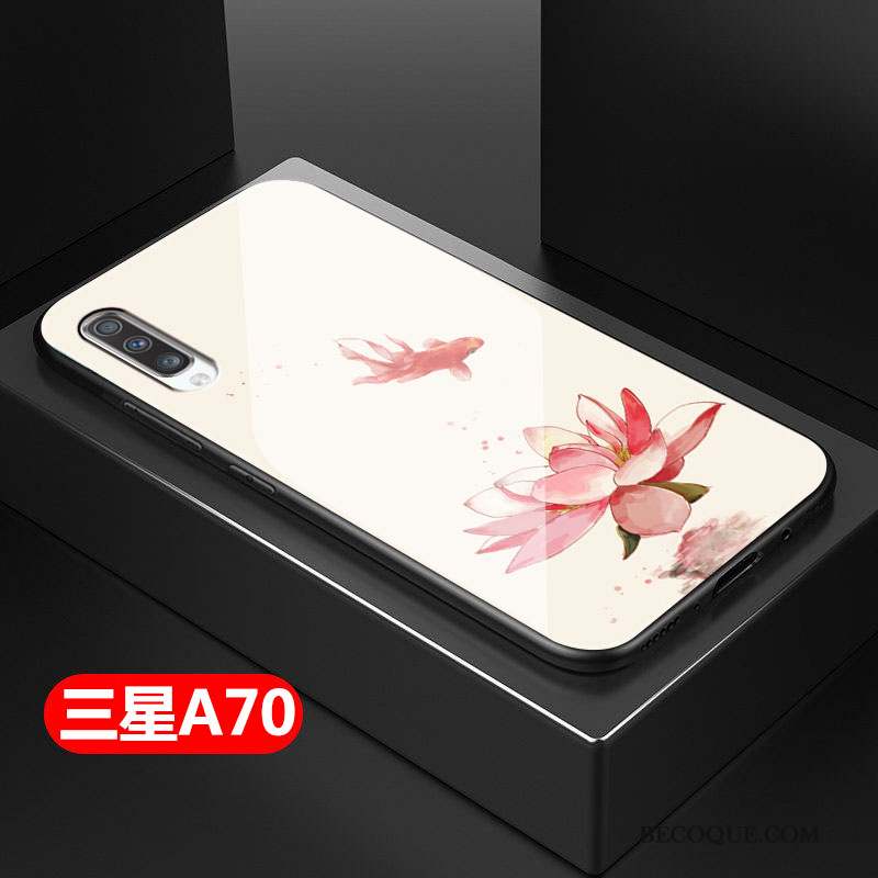 Samsung Galaxy A70 Coque Style Chinois Fluide Doux Art Difficile Tout Compris Petit