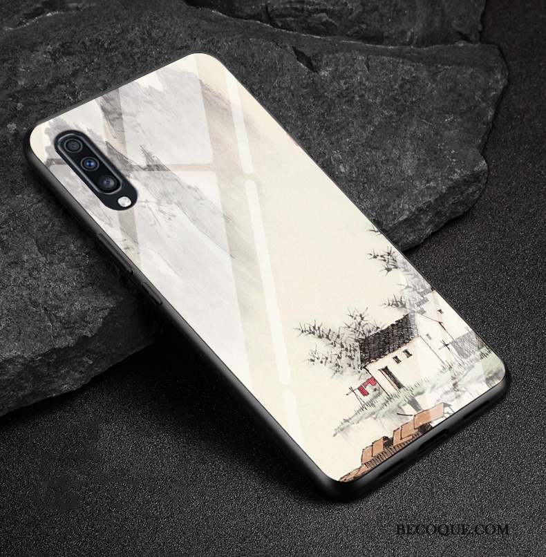 Samsung Galaxy A70 Incassable Tout Compris Vent Protection Verre Coque De Téléphone