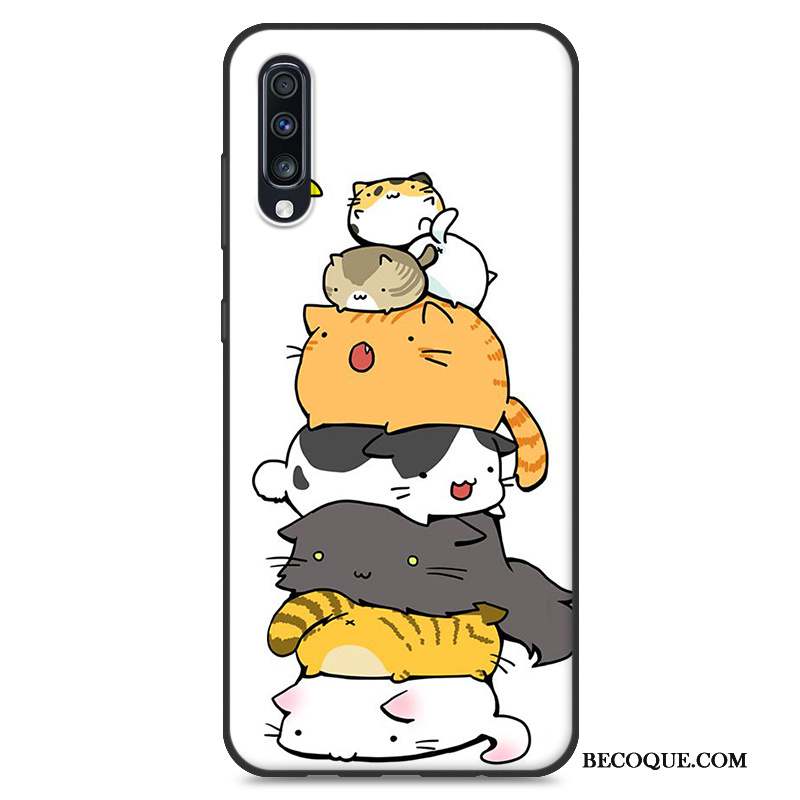 Samsung Galaxy A70 Protection Étui Blanc Nouveau Dessin Animé Coque De Téléphone