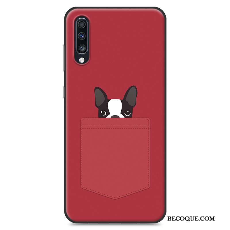 Samsung Galaxy A70 Silicone Fluide Doux Marque De Tendance Coque De Téléphone Personnalité Protection