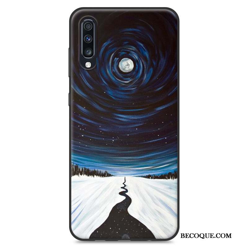 Samsung Galaxy A70 Silicone Fluide Doux Marque De Tendance Coque De Téléphone Personnalité Protection