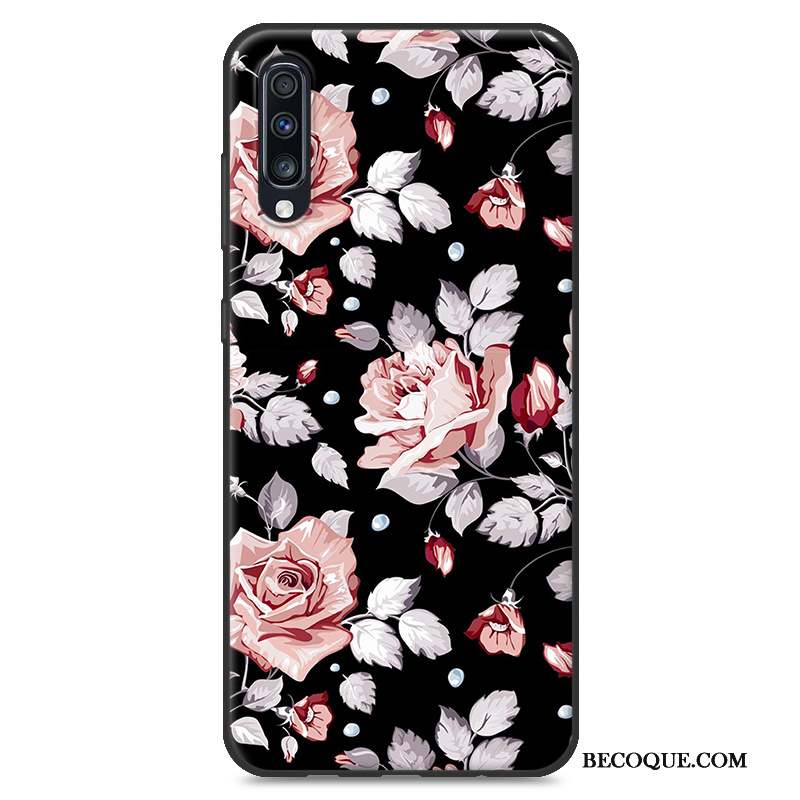 Samsung Galaxy A70 Silicone Fluide Doux Marque De Tendance Coque De Téléphone Personnalité Protection