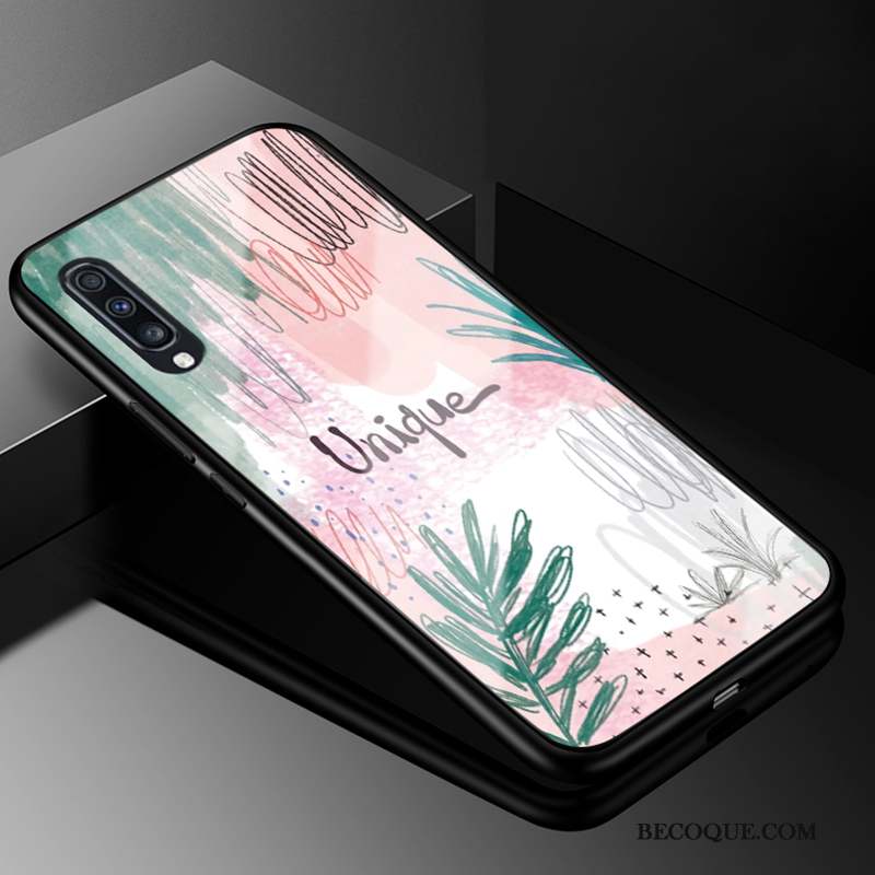 Samsung Galaxy A70 Étui Coque De Téléphone Verre Violet Protection Tendance