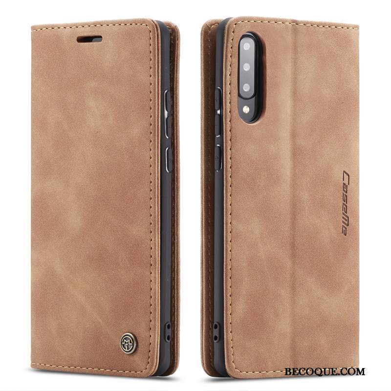 Samsung Galaxy A70s Coque Membrane Business Housse Plier Support Étui En Cuir