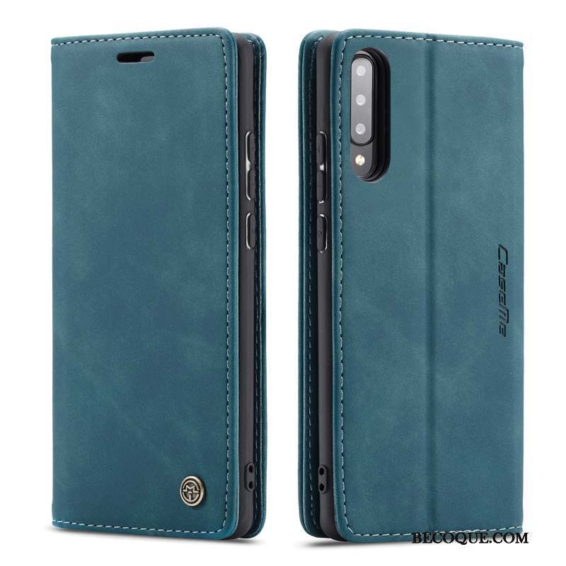 Samsung Galaxy A70s Coque Membrane Business Housse Plier Support Étui En Cuir