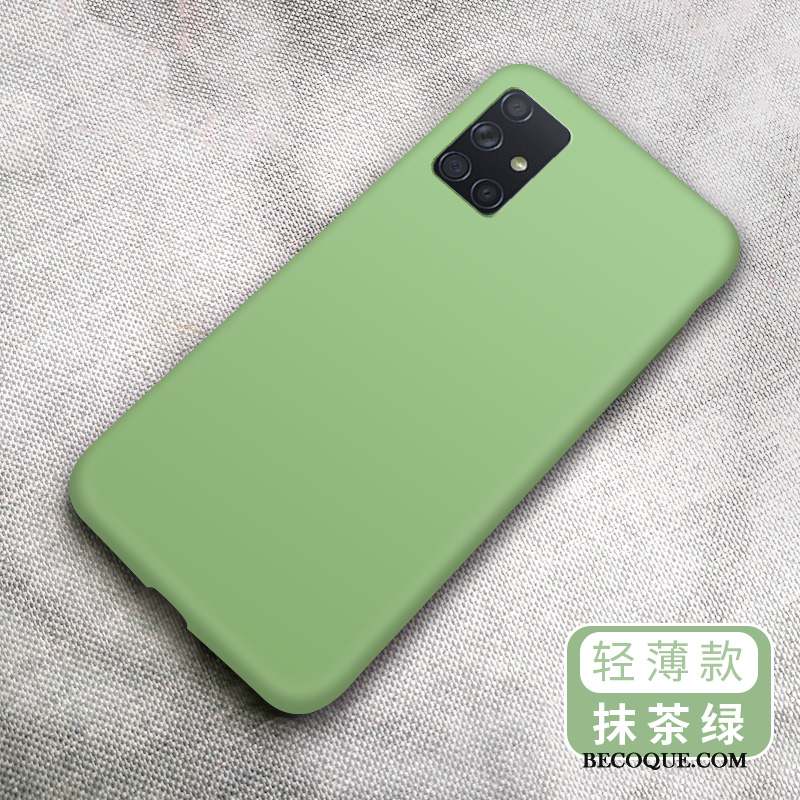 Samsung Galaxy A71 Coque De Téléphone Tout Compris Incassable Petit Protection Vert