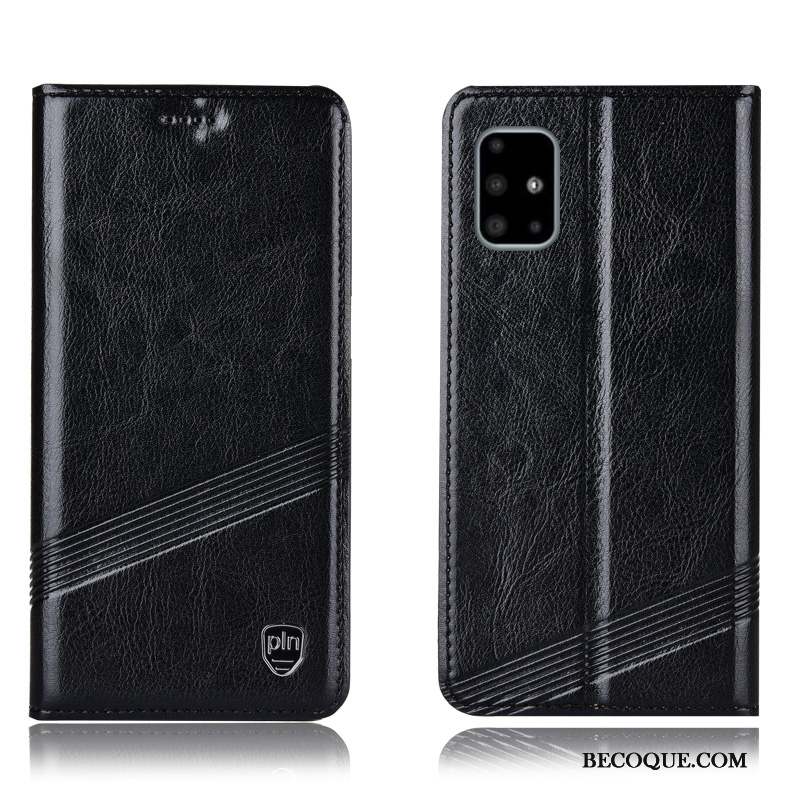 Samsung Galaxy A71 Coque Tout Compris Protection Étui Incassable Marron Modèle Fleurie