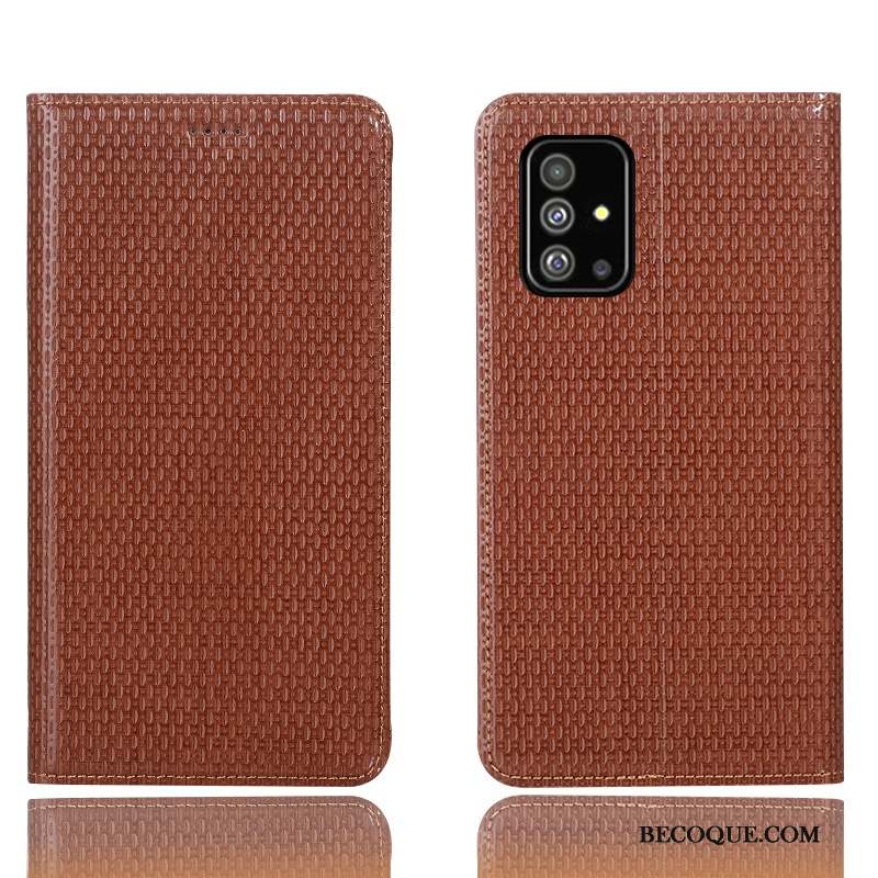 Samsung Galaxy A71 Incassable Étui Housse Protection Étui En Cuir Coque De Téléphone