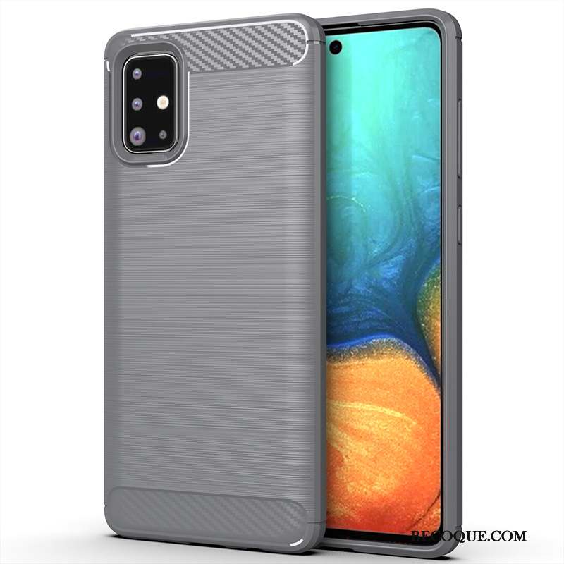 Samsung Galaxy A71 Protection Mince Gris Coque De Téléphone Incassable Étui