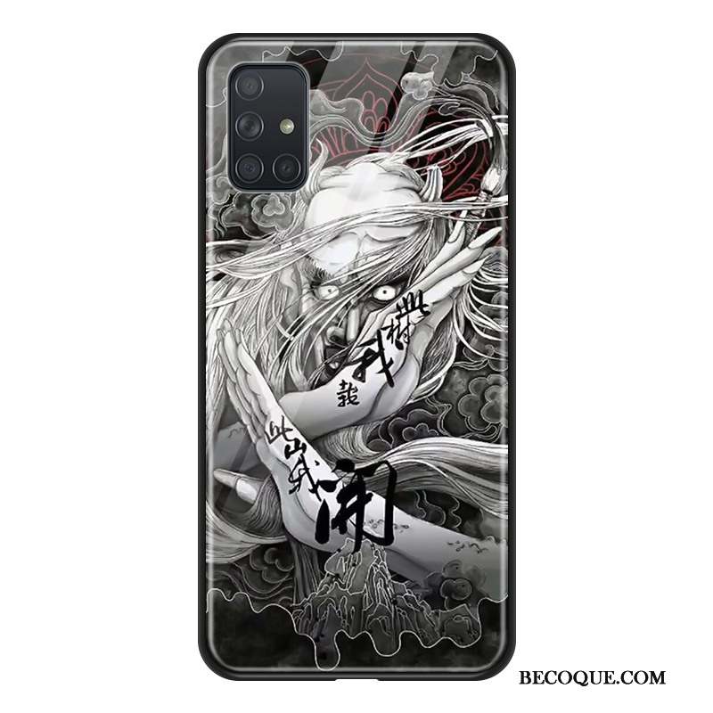 Samsung Galaxy A71 Verre Grand Étui Bouddha Coque Protection