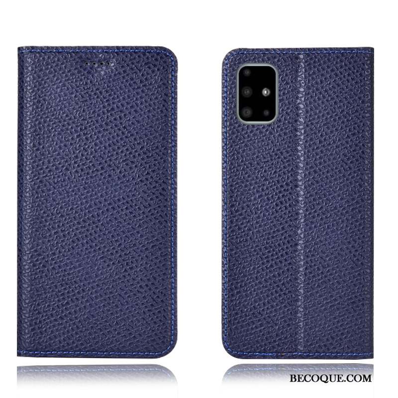 Samsung Galaxy A71 Étui En Cuir Incassable Housse Coque De Téléphone Protection Rouge