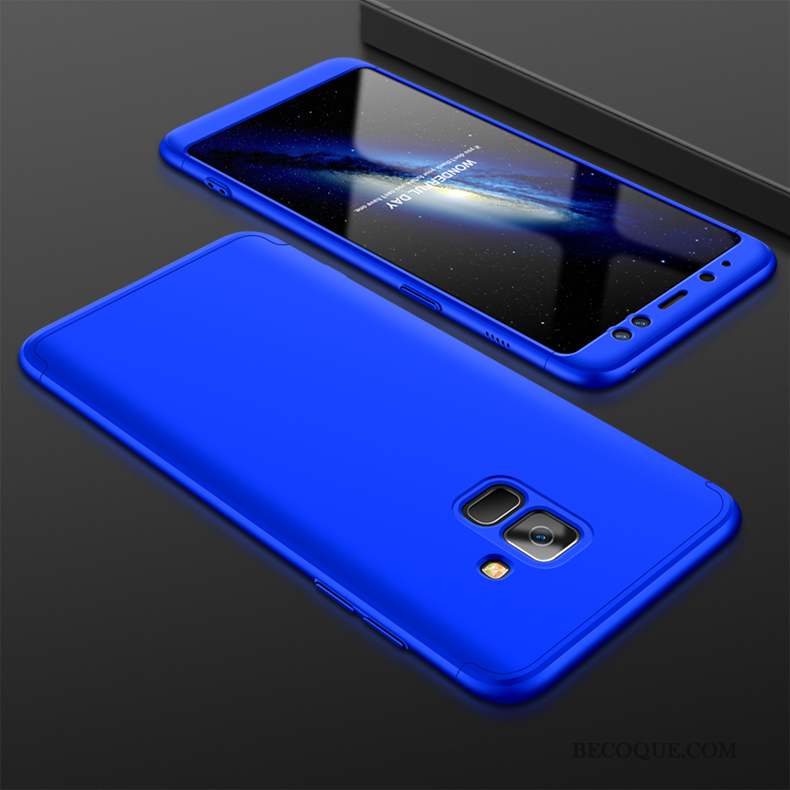 Samsung Galaxy A8 2018 Bleu Protection Étui Coque De Téléphone Tout Compris Incassable