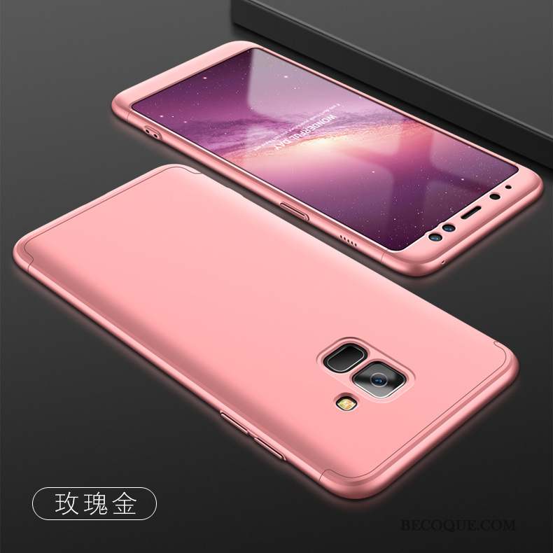 Samsung Galaxy A8 2018 Coque De Téléphone Accessoires Difficile Rouge Protection