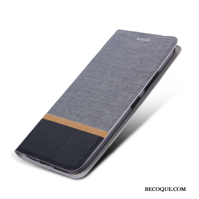 Samsung Galaxy A8 2018 Gris Coque De Téléphone Téléphone Portable Étui Étui En Cuir Protection