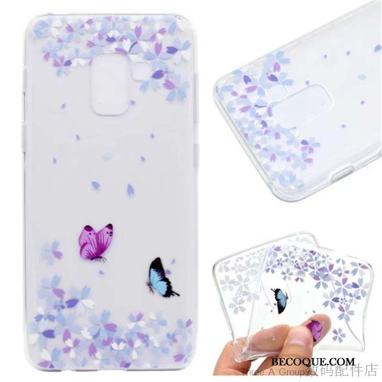Samsung Galaxy A8 2018 Transparent Coque Incassable Fluide Doux Silicone Tout Compris