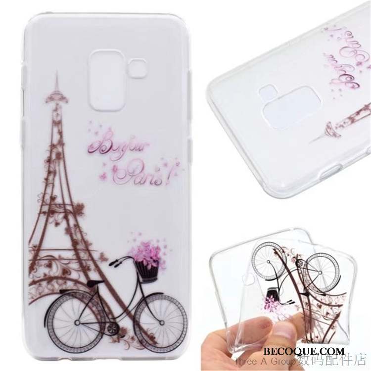 Samsung Galaxy A8 2018 Transparent Coque Incassable Fluide Doux Silicone Tout Compris