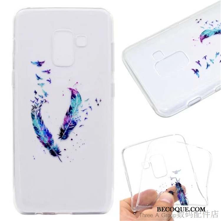 Samsung Galaxy A8 2018 Transparent Coque Incassable Fluide Doux Silicone Tout Compris