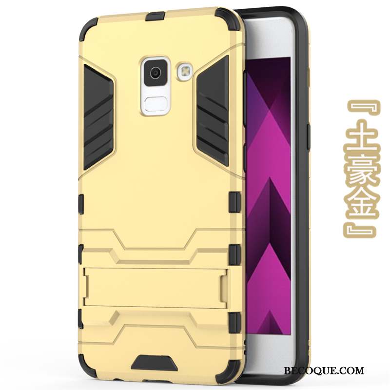 Samsung Galaxy A8 2018 Étui Incassable Coque De Téléphone Or Protection Tout Compris