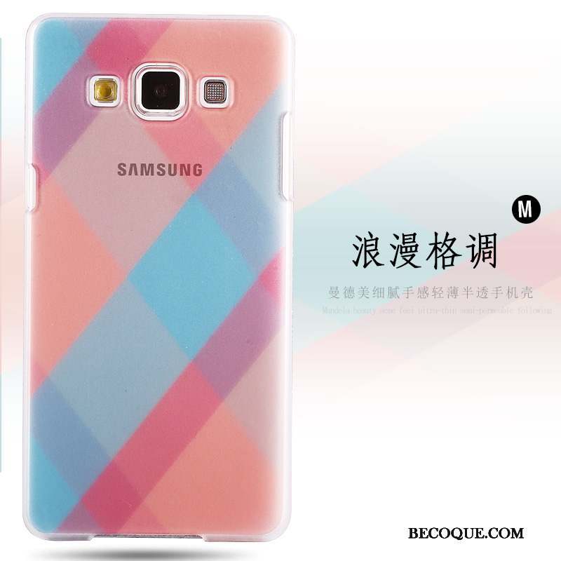 Samsung Galaxy A8 Coque Délavé En Daim Étui Rose Difficile Peinture Protection