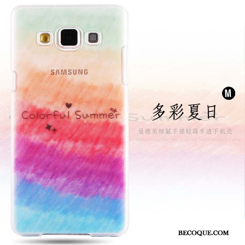 Samsung Galaxy A8 Coque Délavé En Daim Étui Rose Difficile Peinture Protection