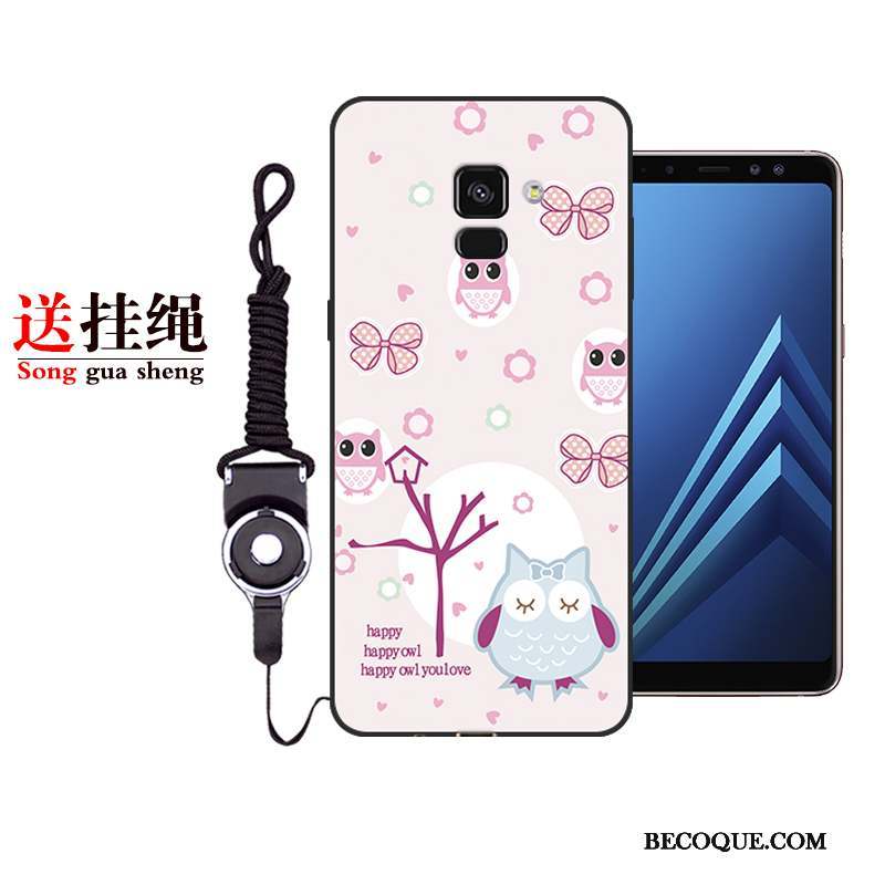 Samsung Galaxy A8 Coque Incassable Tout Compris Téléphone Portable Étui Violet Peinture