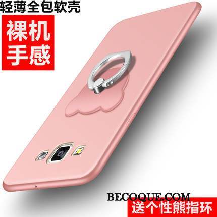 Samsung Galaxy A8 Coque Rouge Protection Silicone Incassable Étui Téléphone Portable
