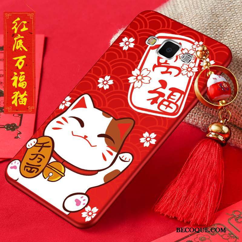 Samsung Galaxy A8 Coque Silicone Incassable Richesse Nouveau Protection Chat