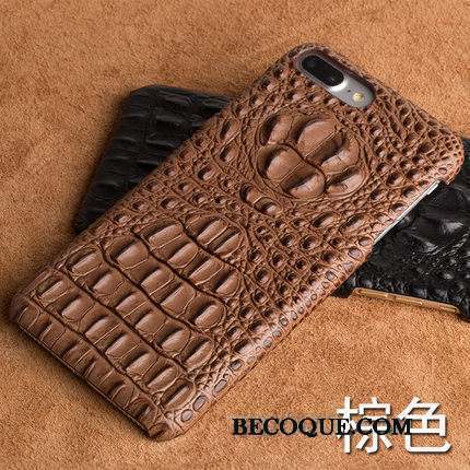 Samsung Galaxy A8+ Difficile Modèle Fleurie Coque De Téléphone Étui Noir Crocodile