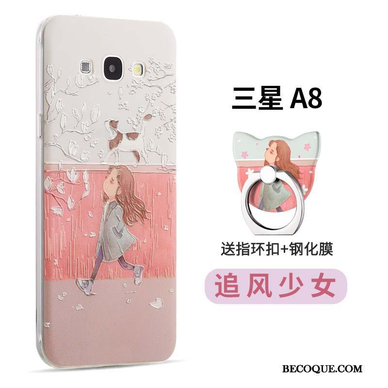Samsung Galaxy A8 Fluide Doux Incassable Silicone Personnalité Étui Coque De Téléphone