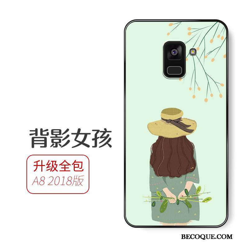 Samsung Galaxy A8+ Fluide Doux Tout Compris Incassable Protection Coque De Téléphone Étui