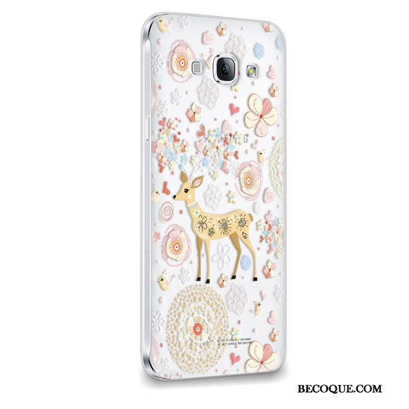 Samsung Galaxy A8 Fluide Doux Étui Coque Dessin Animé Incassable Vert