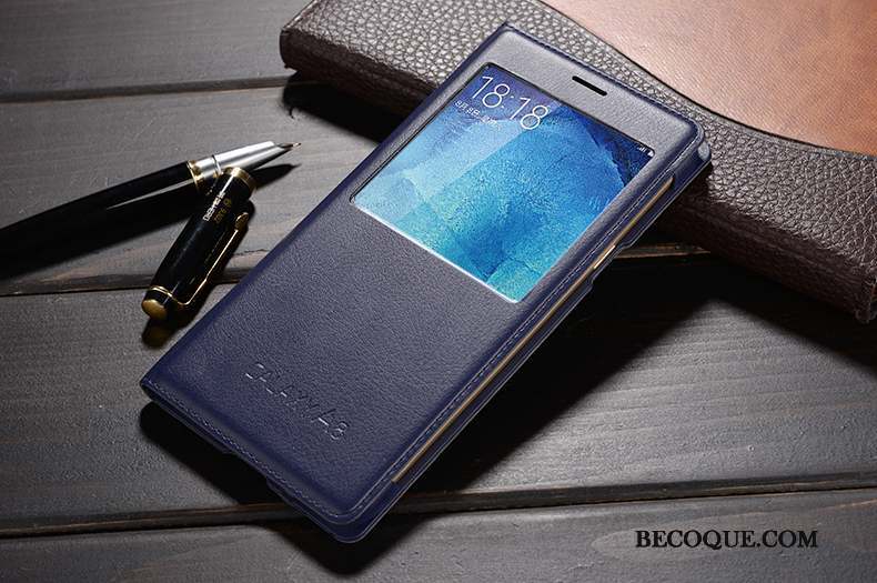 Samsung Galaxy A8 Incassable Clamshell Étui En Cuir Coque Or De Téléphone