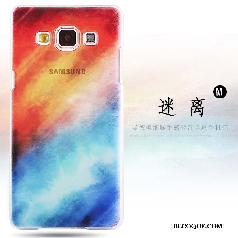 Samsung Galaxy A8 Peinture Difficile Rouge Étui Coque De Téléphone Protection