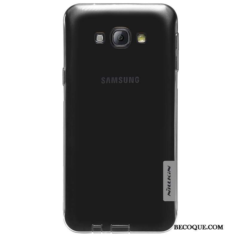 Samsung Galaxy A8 Protection Coque De Téléphone Téléphone Portable Étui Argent Fluide Doux