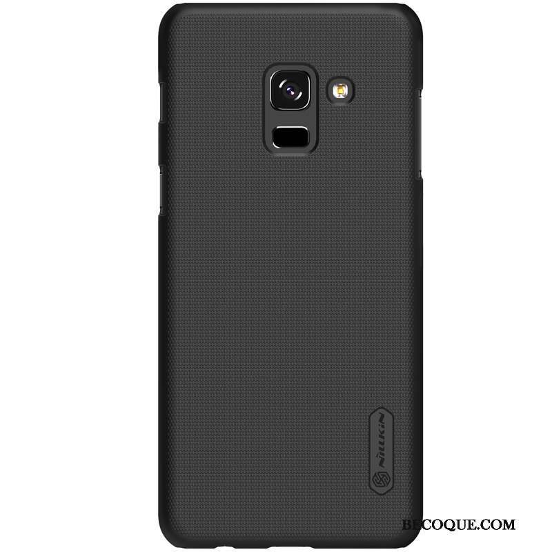 Samsung Galaxy A8+ Protection Jaune Délavé En Daim Coque De Téléphone Or