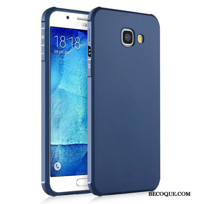 Samsung Galaxy A8 Silicone Coque De Téléphone Fluide Doux Incassable Noir Étui