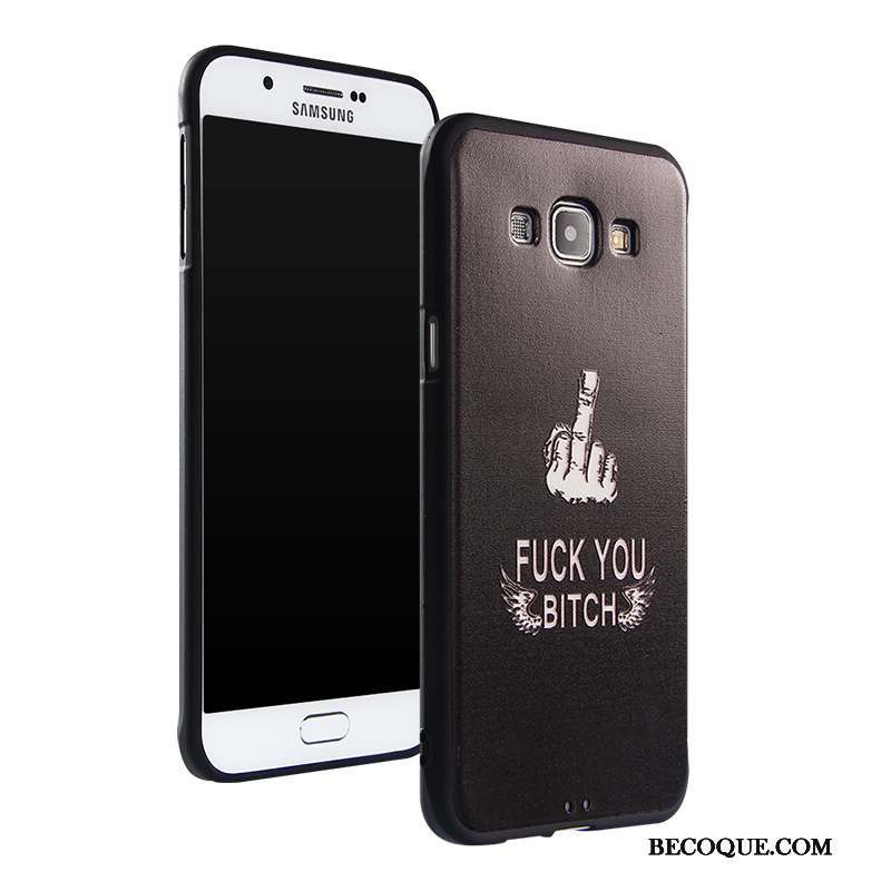 Samsung Galaxy A8 Silicone Protection Fluide Doux Coque De Téléphone Tendance Ornements Suspendus