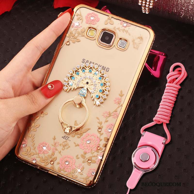 Samsung Galaxy A8 Tendance Coque De Téléphone Étui Fluide Doux Ornements Suspendus Strass