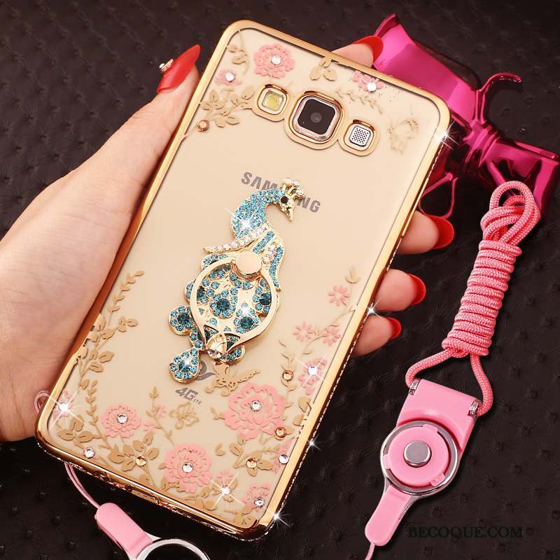 Samsung Galaxy A8 Tendance Coque De Téléphone Étui Fluide Doux Ornements Suspendus Strass