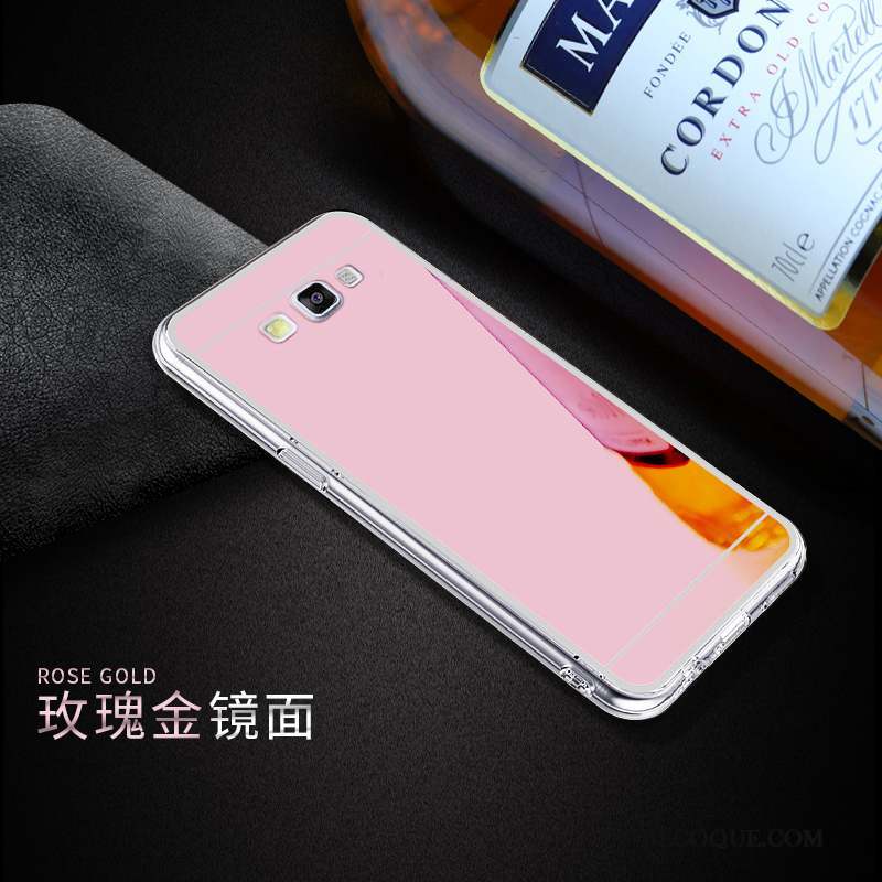Samsung Galaxy A8 Téléphone Portable Rose Fluide Doux Coque De Téléphone Difficile Transparent