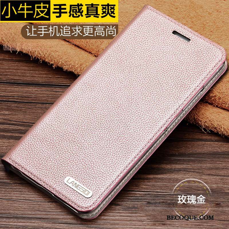 Samsung Galaxy A8 Téléphone Portable Simple Coque De Téléphone Petit Cuir Véritable Étui