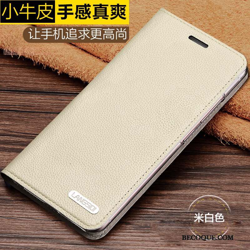 Samsung Galaxy A8 Téléphone Portable Simple Coque De Téléphone Petit Cuir Véritable Étui