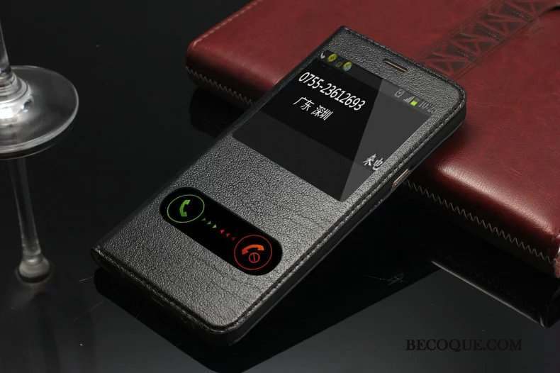 Samsung Galaxy A8 Étui Protection Housse Coque De Téléphone Cuir Véritable Téléphone Portable